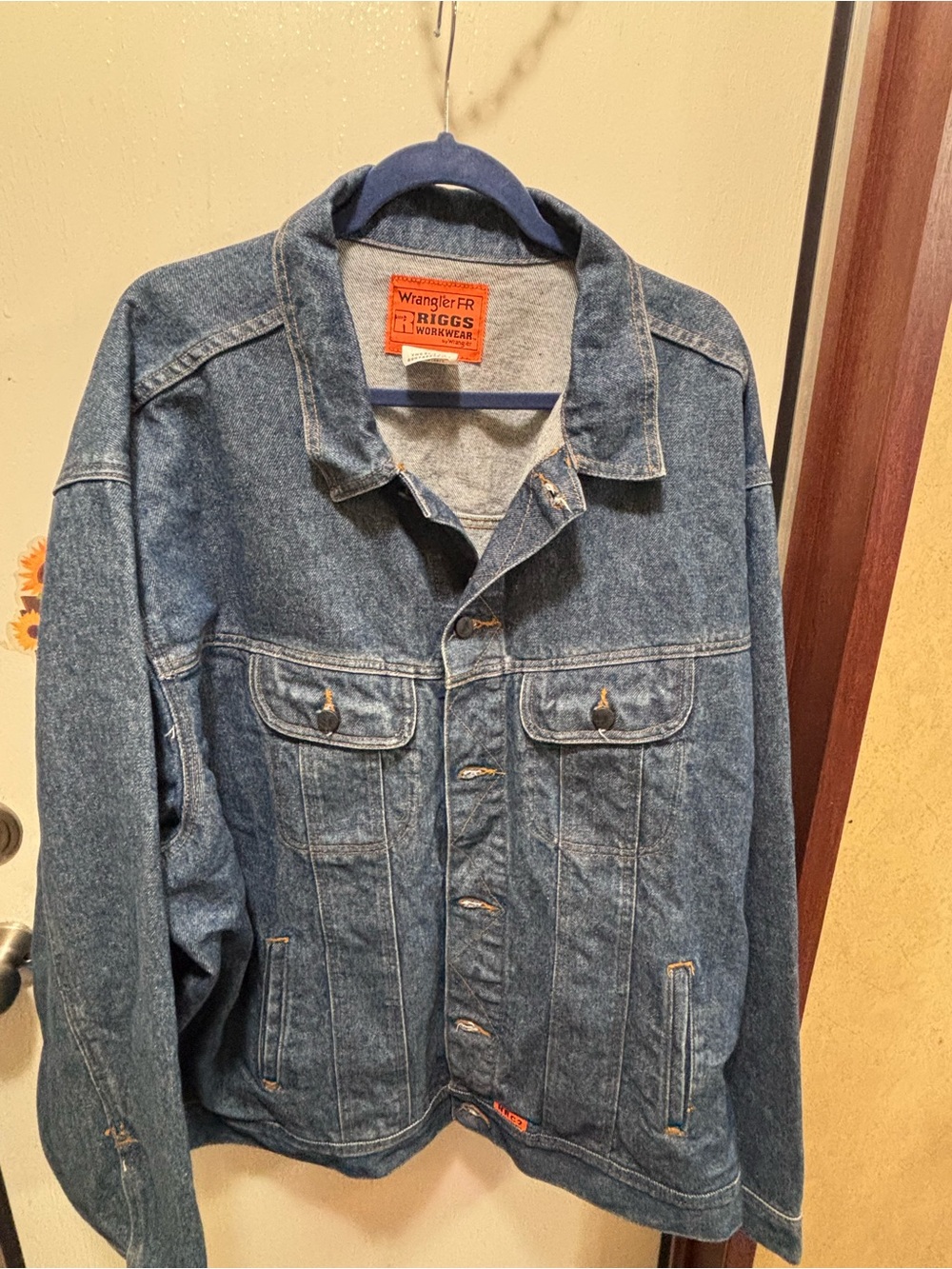 Wrangler Blue Denim Jacket with Chest Pockets